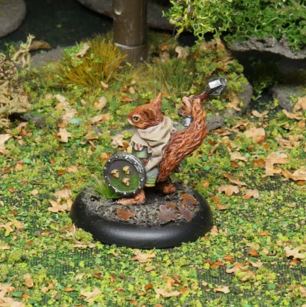 Ironpaw back painted antropomorph squirrel miniature Ironpaw